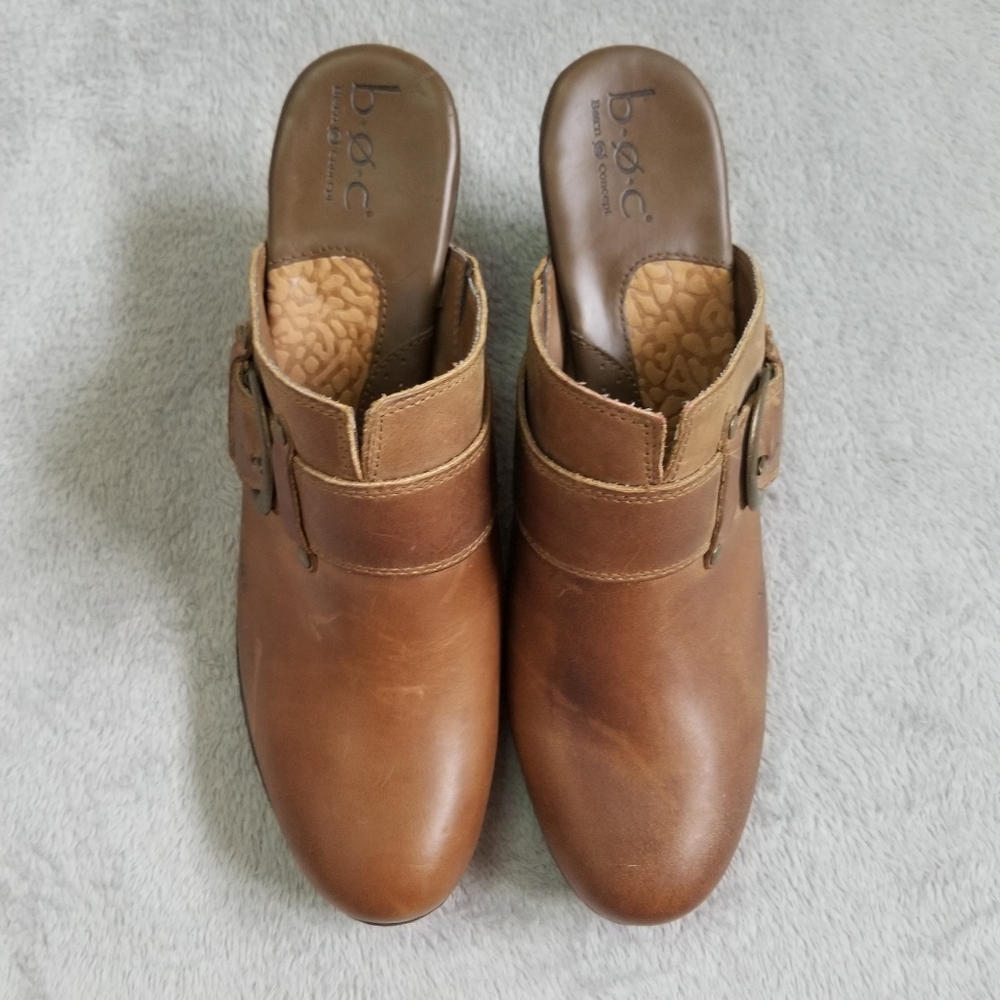 B.o.c. Brown Leather Mules - Picture 4 of 8